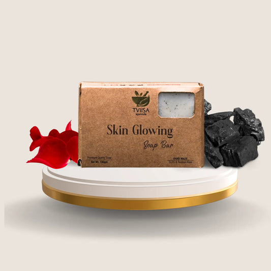 Skin Glowing Ubtan Soap with Rose & Charcoal - 100g
