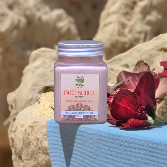 Ubtan (Beetroot & Rice) Face Glow scrub Naturally - Women - 100gm