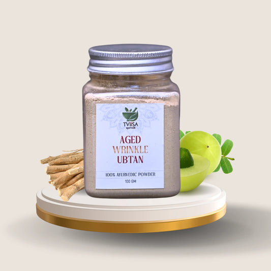 Ubtan Face Mask – Anti-Wrinkle Care with Gotu Kola, Bhringraj & Ashwagandha - 100g - Tviisa Ayurveda