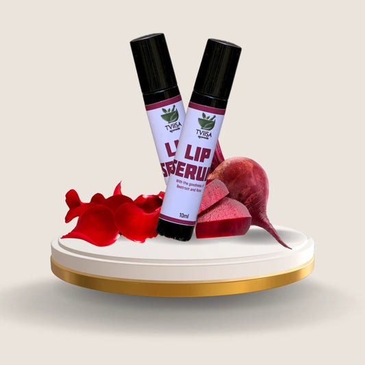 Ayurvedic Lip Serum – Nourishing Care with Beetroot & Rose - 10ml - Tviisa Ayurveda